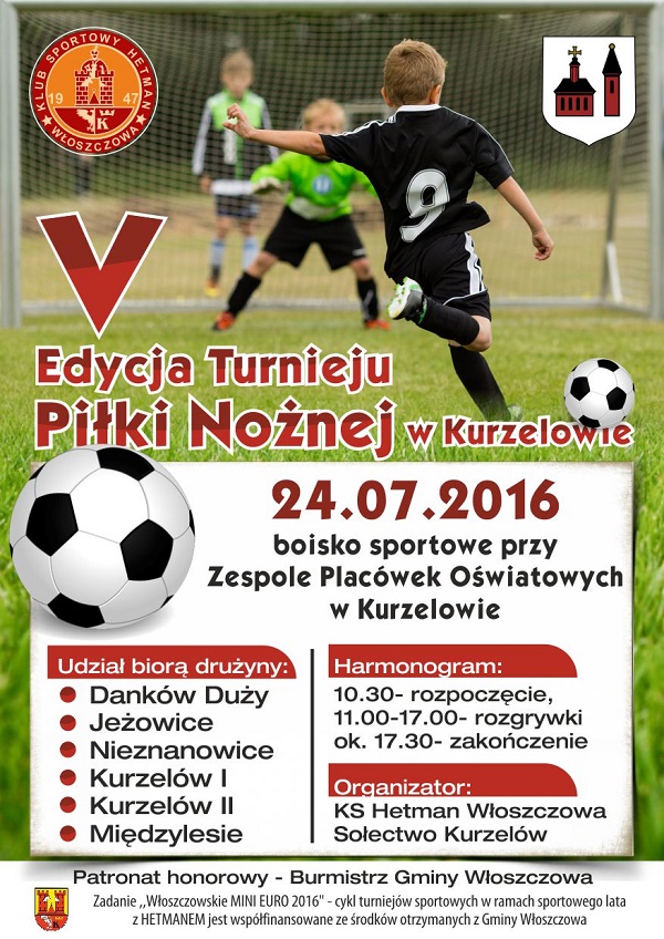 PLAKAT KS HETMAN WLOSZCZOWA TURNIEJ KURZELOW 2016